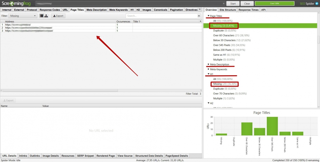 На каждой странице должен быть заголовок h1 и мета описание На каждой странице должен быть заголовок h1 и мета описание